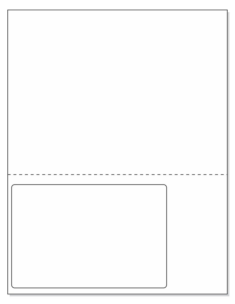 NextDayLabels - 8-1/2" x 11 24# Integrated Label Form with a 6x4 on Bottom Left (500) - Image 1